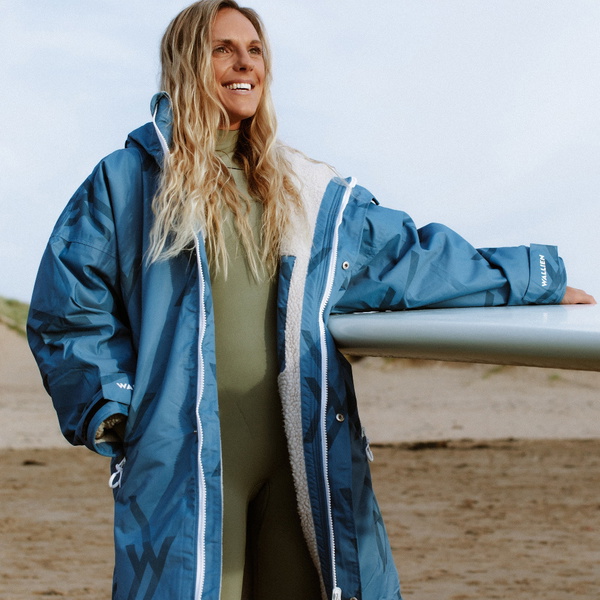 2026 Wallien Womens Changing Robe 107003001 - Blue Logo Print